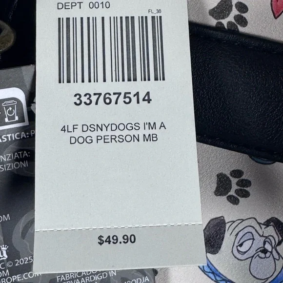NWT Loungefly Disney Dogs “Im a dog person” mini Backpack - Picture 12 of 12
